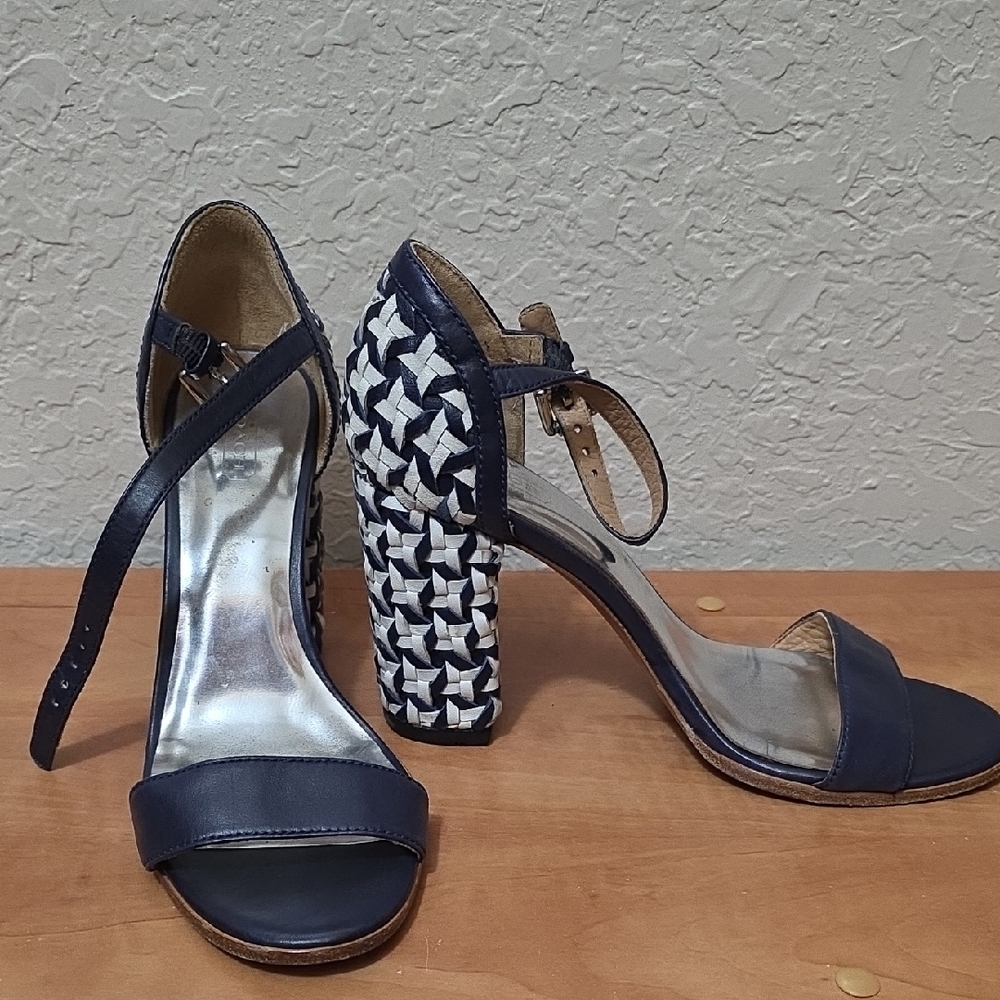 COACH Navy Blue Women's Sandals Size 8